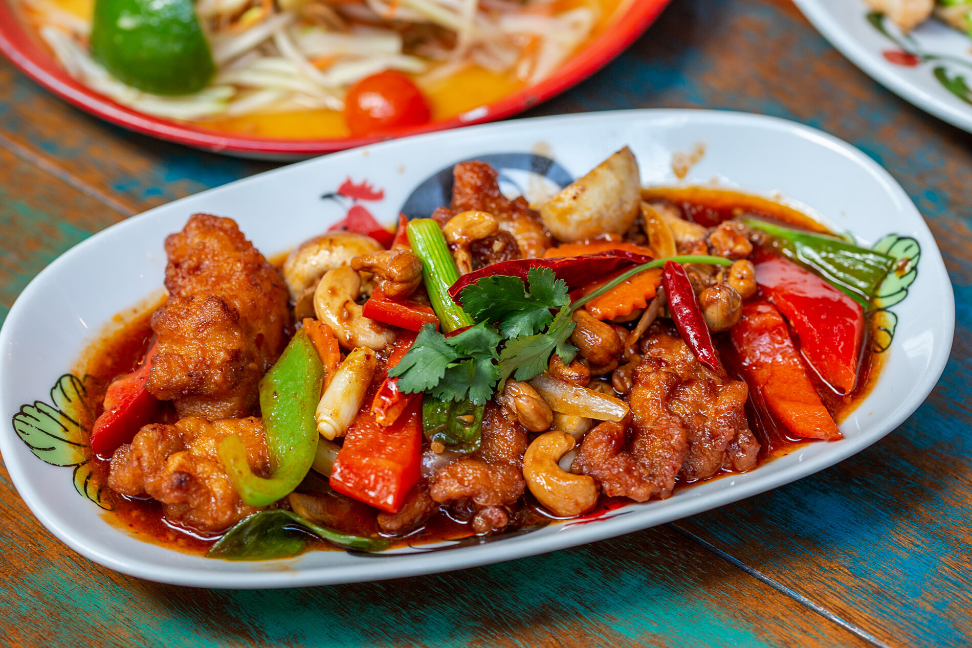 Thaikhun Thai street food chicken cashew nuts